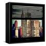 View from the Window - Manhattan Buildings-Philippe Hugonnard-Framed Stretched Canvas