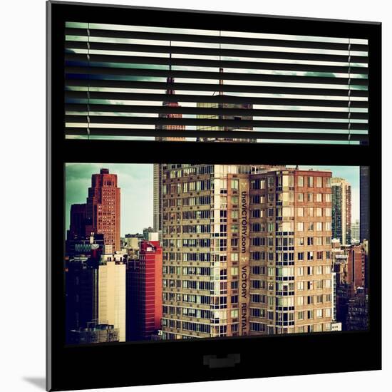 View from the Window - Manhattan Buildings-Philippe Hugonnard-Mounted Photographic Print