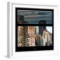 View from the Window - Manhattan Buildings-Philippe Hugonnard-Framed Photographic Print