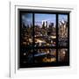 View from the Window - Manhattan Night-Philippe Hugonnard-Framed Photographic Print