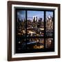 View from the Window - Manhattan Night-Philippe Hugonnard-Framed Photographic Print