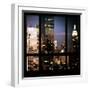 View from the Window - Manhattan Night-Philippe Hugonnard-Framed Premium Photographic Print