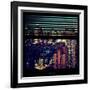 View from the Window - Manhattan Night-Philippe Hugonnard-Framed Photographic Print