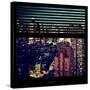 View from the Window - Manhattan Night-Philippe Hugonnard-Stretched Canvas