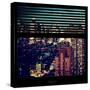 View from the Window - Manhattan Night-Philippe Hugonnard-Stretched Canvas