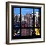 View from the Window - Manhattan Night-Philippe Hugonnard-Framed Photographic Print