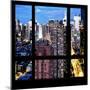 View from the Window - Manhattan Night-Philippe Hugonnard-Mounted Photographic Print