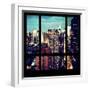 View from the Window - Manhattan Night-Philippe Hugonnard-Framed Photographic Print