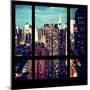 View from the Window - Manhattan Night-Philippe Hugonnard-Mounted Photographic Print