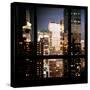 View from the Window - Manhattan Night-Philippe Hugonnard-Stretched Canvas