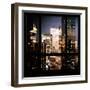 View from the Window - Manhattan Night-Philippe Hugonnard-Framed Photographic Print