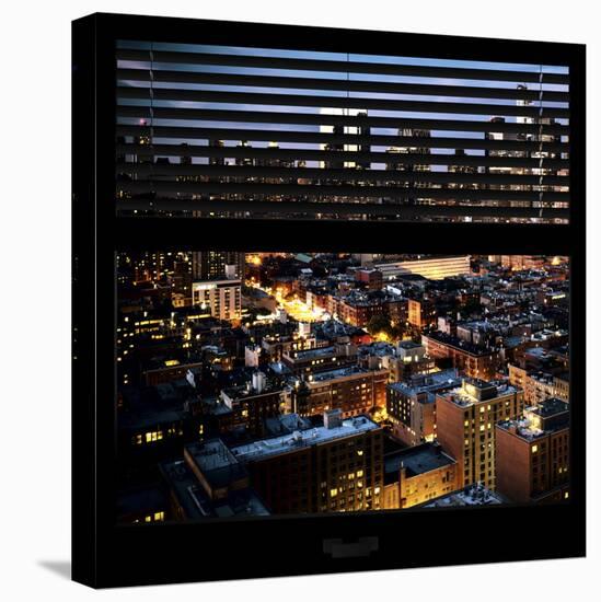 View from the Window - Manhattan Night-Philippe Hugonnard-Stretched Canvas