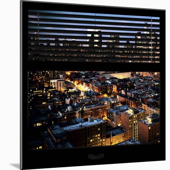 View from the Window - Manhattan Night-Philippe Hugonnard-Mounted Photographic Print