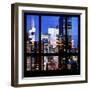 View from the Window - Manhattan Night-Philippe Hugonnard-Framed Photographic Print