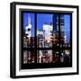 View from the Window - Manhattan Night-Philippe Hugonnard-Framed Photographic Print