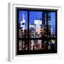 View from the Window - Manhattan Night-Philippe Hugonnard-Framed Photographic Print