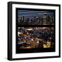 View from the Window - Manhattan Night-Philippe Hugonnard-Framed Photographic Print