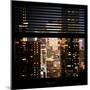 View from the Window - Manhattan Night-Philippe Hugonnard-Mounted Photographic Print