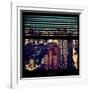 View from the Window - Manhattan Night-Philippe Hugonnard-Framed Photographic Print