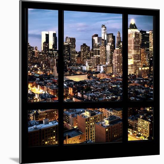 View from the Window - Manhattan Night-Philippe Hugonnard-Mounted Photographic Print