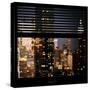 View from the Window - Manhattan Night-Philippe Hugonnard-Stretched Canvas