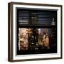 View from the Window - Manhattan Night-Philippe Hugonnard-Framed Photographic Print