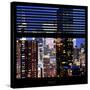 View from the Window - Manhattan Night-Philippe Hugonnard-Stretched Canvas