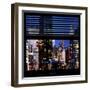 View from the Window - Manhattan Night-Philippe Hugonnard-Framed Photographic Print