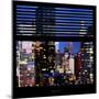 View from the Window - Manhattan Night-Philippe Hugonnard-Mounted Photographic Print