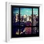 View from the Window - Manhattan Night-Philippe Hugonnard-Framed Photographic Print