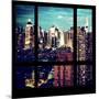 View from the Window - Manhattan Night-Philippe Hugonnard-Mounted Photographic Print