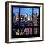 View from the Window - Manhattan Night-Philippe Hugonnard-Framed Photographic Print