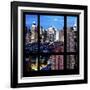 View from the Window - Manhattan Night-Philippe Hugonnard-Framed Photographic Print