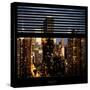 View from the Window - Manhattan Night-Philippe Hugonnard-Stretched Canvas