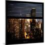 View from the Window - Manhattan Night-Philippe Hugonnard-Mounted Photographic Print