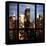 View from the Window - Manhattan Night-Philippe Hugonnard-Stretched Canvas