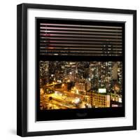 View from the Window - Manhattan Night-Philippe Hugonnard-Framed Photographic Print