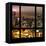 View from the Window - Manhattan Night-Philippe Hugonnard-Framed Stretched Canvas