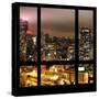 View from the Window - Manhattan Night-Philippe Hugonnard-Stretched Canvas