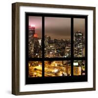 View from the Window - Manhattan Night-Philippe Hugonnard-Framed Photographic Print