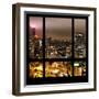 View from the Window - Manhattan Night-Philippe Hugonnard-Framed Photographic Print