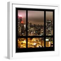 View from the Window - Manhattan Night-Philippe Hugonnard-Framed Photographic Print