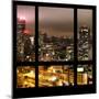 View from the Window - Manhattan Night-Philippe Hugonnard-Mounted Photographic Print