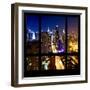 View from the Window - Manhattan Night-Philippe Hugonnard-Framed Photographic Print