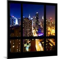 View from the Window - Manhattan Night-Philippe Hugonnard-Mounted Photographic Print