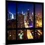 View from the Window - Manhattan Night-Philippe Hugonnard-Mounted Photographic Print