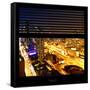 View from the Window - Manhattan Night-Philippe Hugonnard-Framed Stretched Canvas