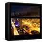 View from the Window - Manhattan Night-Philippe Hugonnard-Framed Stretched Canvas