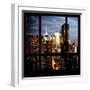 View from the Window - Manhattan Night-Philippe Hugonnard-Framed Photographic Print