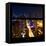 View from the Window - Manhattan Night-Philippe Hugonnard-Framed Stretched Canvas